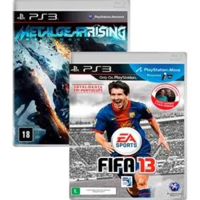 [Americanas] Game Metal Gear Rising + FIFA 13 - PS3 - R$30