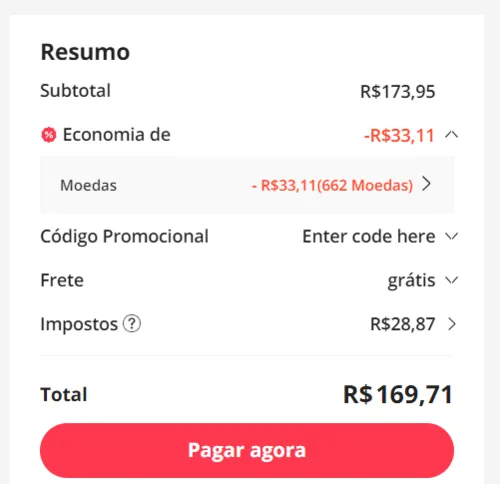 Imagem na descrição da promoção