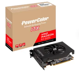 Placa de Vídeo PowerColor AMD Radeon RX 6400 ITX, 4GB, GDDR6, FSR, Ray Tracing, AXRX 6400 4GBD6-DH