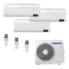 Imagem do produto Ar Condicionado Multi-Split Samsung Wind Free Inverter 24.000 Btu (3x 9.000) Quente/Frio 220V