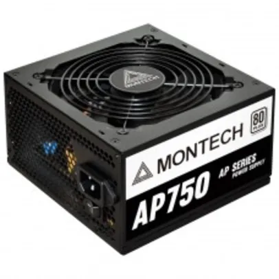 Fonte Montech AP750, 750W, 80 Plus White, PFC Ativo, AP750