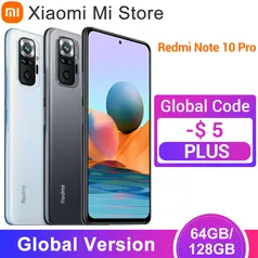 Smartphone Xiaomi Redmi Note 10 Pro Mobile Phone 64gb/128gb Snapdragon 732g 5G