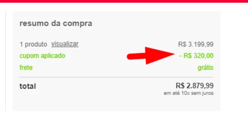 Imagem na descrição da promoção