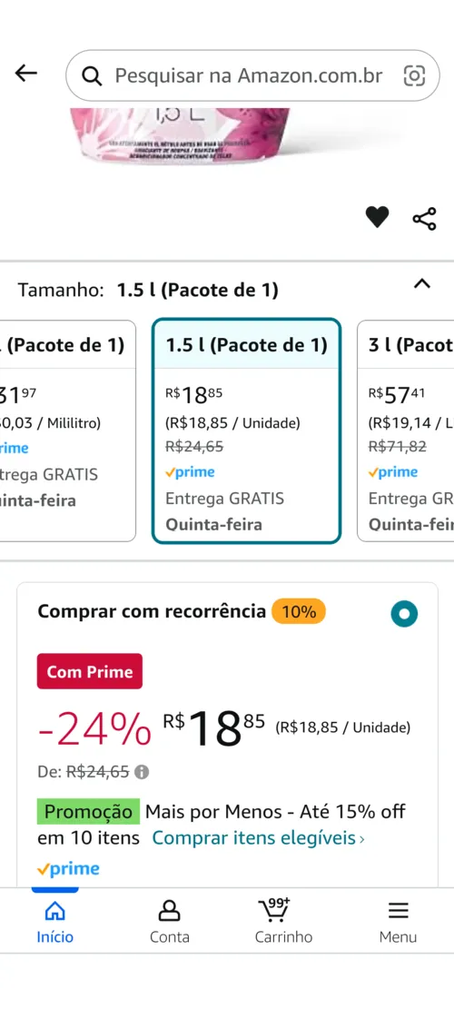 Imagem na descrição da promoção