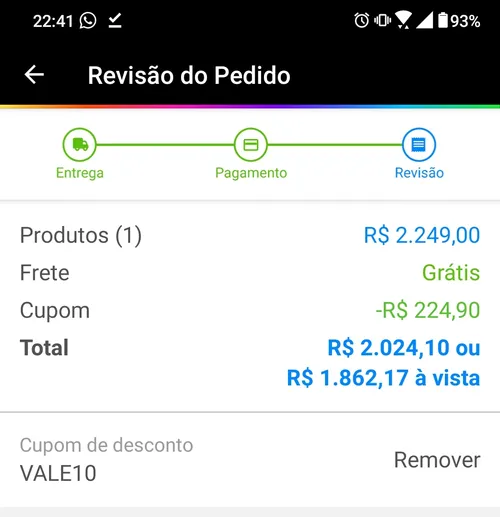 Imagem na descrição da promoção