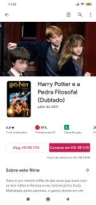 Todos os filmes do Harry Potter por R$9,90 cada