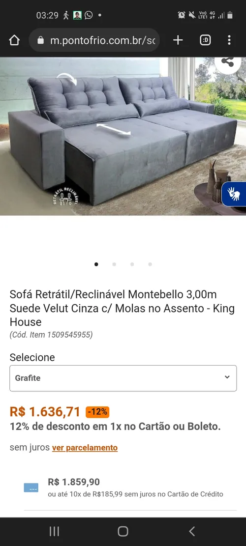 Imagem na descrição da promoção