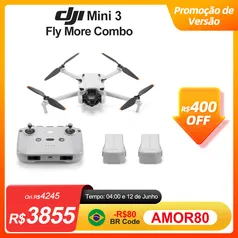 Drone Mini DJI 3 com 4K HDR 10km 38min 