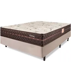 Cama Box Colchão Casal Ortopédico Firme Espuma D33 Antialérgico Certificado 138x188x54cm BF Colchões