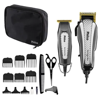 Máquina de Cortar Cabelo com Cortador de Acabamento Philco Dual Action Maxx PCR11PI 127V