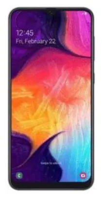 Smartphone Samsung Galaxy A50 128GB Preto 4G - 4GB RAM Tela 6,4” Câm. Tripla + Câm. Selfie 25MP