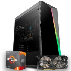 COMPUTADOR PICHAU GAMER, RYZEN 5 3500X, GEFORCE GTX 1660 SUPER 6GB, 8GB DDR4, HD 1TB, 500W, SHARD RGB