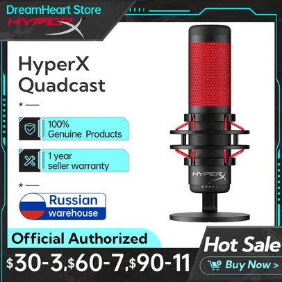 Microfone Hyperx Original Quadcast