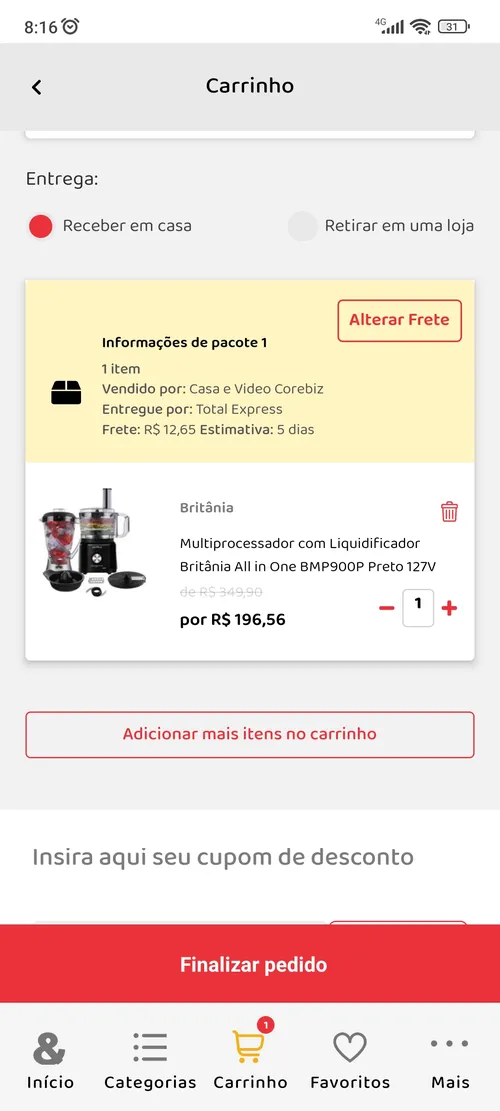 Imagem na descrição da promoção