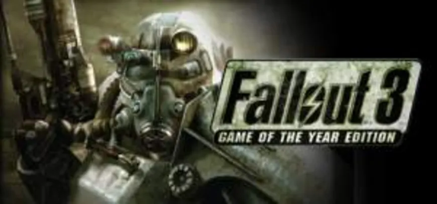 [Steam] Fallout 3: Game of the Year Edition para PC - R$14