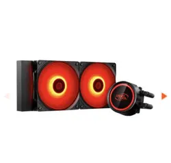 (À VISTA) Water Cooler DeepCool Gammaxx L240T, LED Red 240mm, Intel-AMD, DP-H12RF-GL240TR