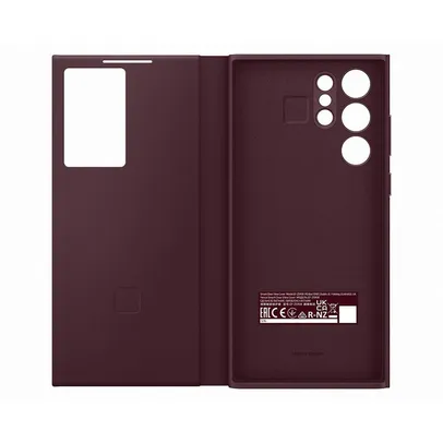 Capa Protetora Galaxy S22 Ultra Smart Clear View Vinho