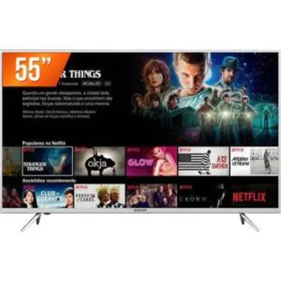 Smart Tv Led 55'' Ultra HD 4k Semp 55k1us 3 Hdmi 2 USB Wi-Fi Integrado Conversor Digital | R$1.959
