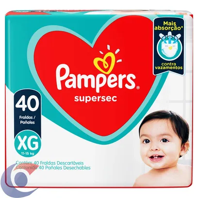 Foto do produto Fralda Pampers Supersec Hiper XG - 40 Unidades