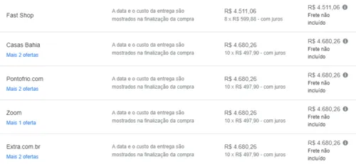 Imagem na descrição da promoção