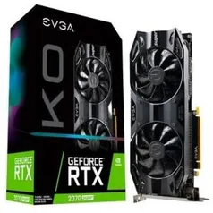 Placa de Vídeo EVGA NVIDIA GeForce RTX 2070 Super KO Gaming, 8GB, GDDR6 - 08G-P4-2072-KR | R$ 3200