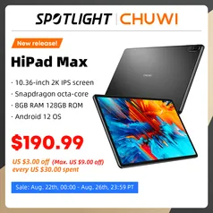 Tablet CHUWI HiPad Max 10.3" Snapdragon 680 8/128GB