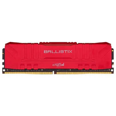 Memória Crucial Ballistix, 8GB, 3200MHz, DDR4, CL16, Vermelho - BL8G32C16U4R