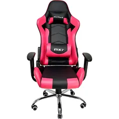 Cadeira Gamer Mymax Mx7 Giratória Preta/Rosa