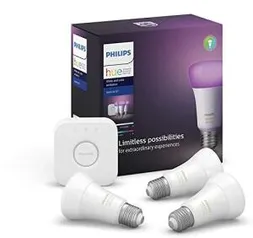 [PRIME] Kit Philips Hue White & Color Ambiance Starter Kit - 3 Lâmpadas + Hub