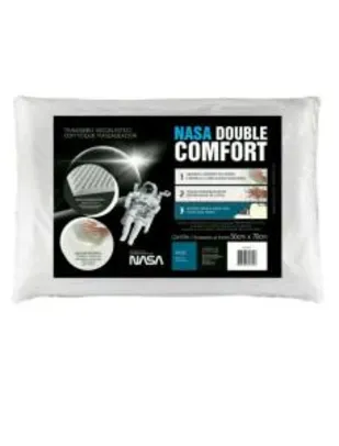 Travesseiro com Espuma Viscoelástica - Fibrasca NASA Double Comfort