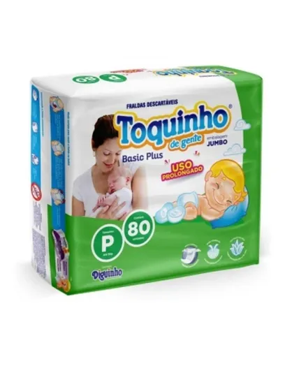 Foto do produto Fralda Toquinho De Gente Basic Plus P