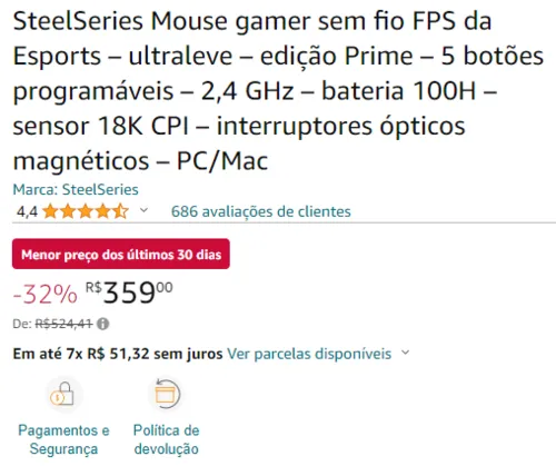 Imagem na descrição da promoção