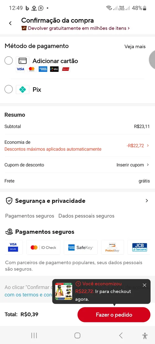 Imagen na descrição da promoção