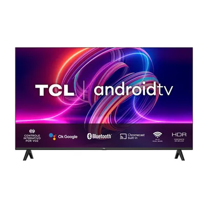 Smart TV TCL S5400A 43 Polegadas LED FHD, HDMI e USB, Bluetooth, Wi-Fi, Android, Dolby Áudio, HDR - 43S5400A