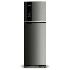 Geladeira Brastemp Frost Free Duplex 400 litros cor Inox com Freeze Control - BRM54HK 220V