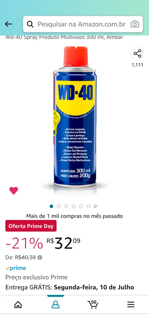 Imagem na descrição da promoção