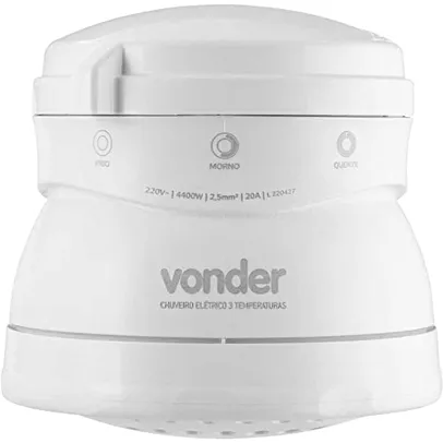 Banho quente , Vonder, Ducha 3 Temperaturas, 4.400 W, 220 V~, Branca.