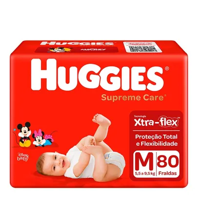 [Leve 3 Pague 2] Fralda Huggies Supreme Care M 80 Unidades | R$43
