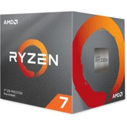 Processador AMD Ryzen 7 3700x 3.6GHz (4.4ghz Turbo) | R$1.899