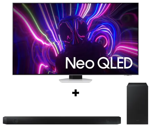 Combo Samsung Smart TV 55 polegadas Neo QLED 4K 55QN85B 2022 + Soundbar Samsung HW-Q600B