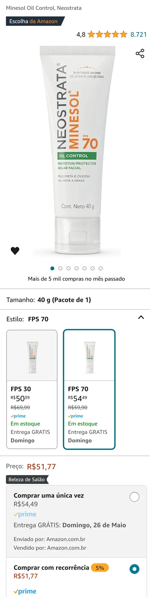 Imagem na descrição da promoção