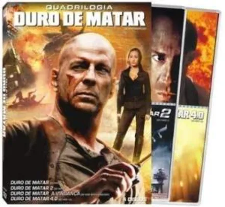 [Saraiva] Filme Duro de Matar - Quadrilogia - 4 DVDs - R$20