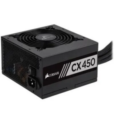 Fonte Corsair 450W 80 Plus Bronze CX450 - CP-9020120-BR