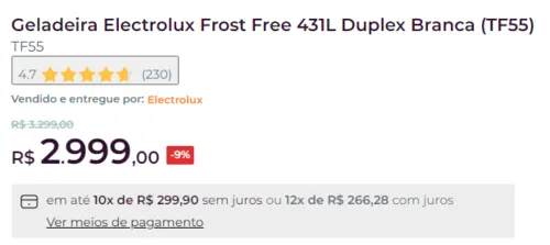 Imagem na descrição da promoção