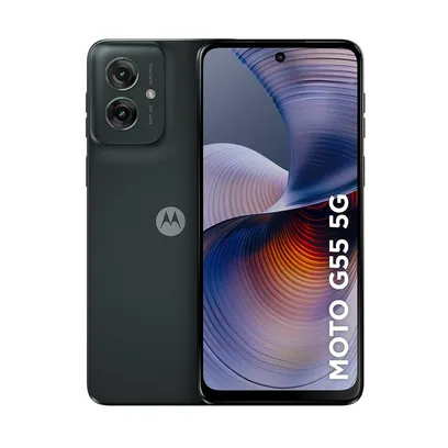 Foto do produto Smartphone Motorola Moto G55 5G 256GB 16gb Ram Boost Câmera Traseira Dupla 50MP + 8MP Selfie 16MP Tela 6.5" Preto