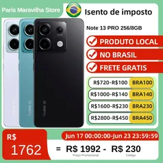 [Do Brasil] Xiaomi Redmi Note 13 Pro 5G Versão Global 256/ 8 Gb