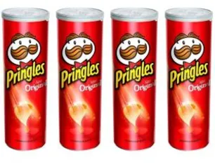 Kit Batata Pringles Original 4 unidades - 114g cada R$5,97 a unidade | R$24