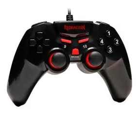 Controle Redragon Seymour 2 PC/PS3 Preto Fosco - G806-1 - R$47