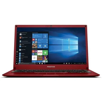 Foto do produto Notebook Positivo Motion Red Q232b Intel 2Gb 32GB Tela 14