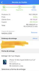 [Cliente ouro] iPhone 12 Mini Apple 64GB Azul 5,4” | R$4504